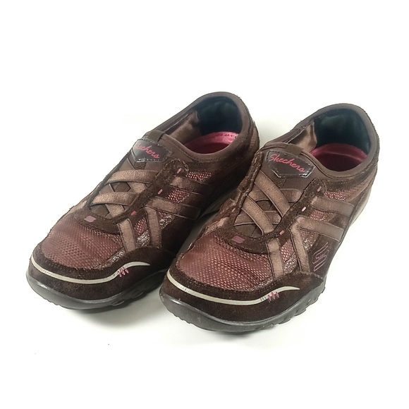 Skechers Relaxed Fit Plus, women's 6.5, brown, slip on sneakers. - Picture 5 of 10